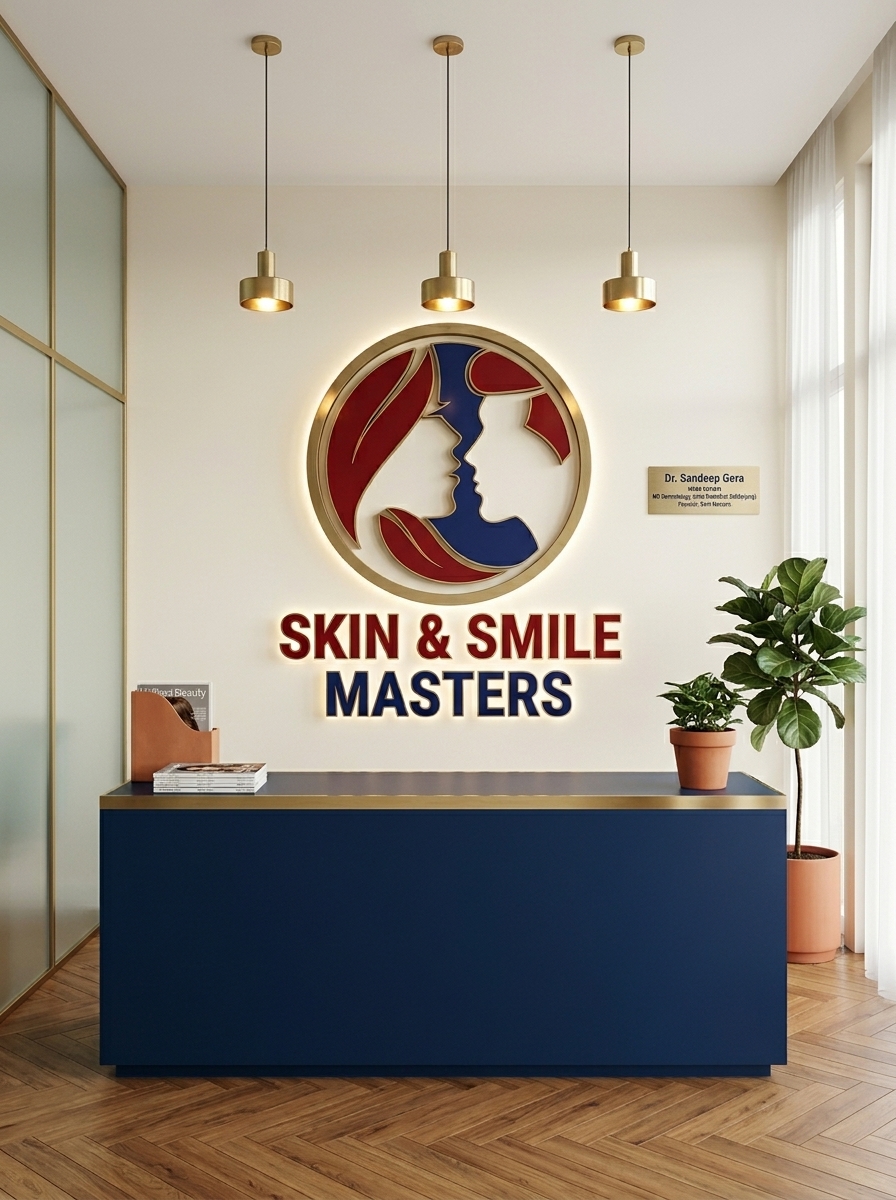 Reception area at Skin Masters Panipat